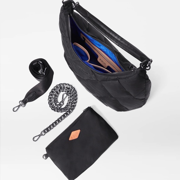 NWT MZ Wallace Black Quilted Hobo Bag - Picture 4 of 9